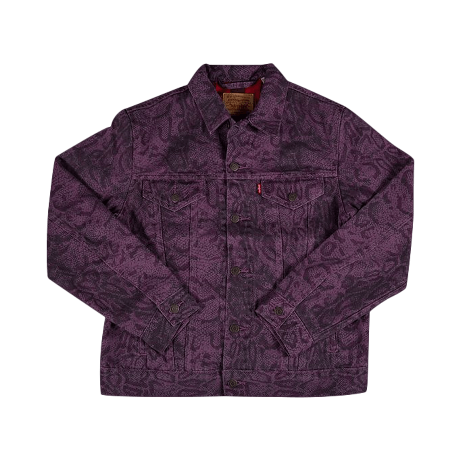 Snakeskin Trucker Jacket 'Purple' | GOAT