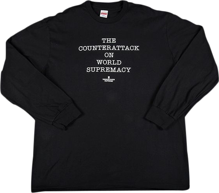 Supreme x Undercover x Public Enemy Counterattack Long-Sleeve T-Shirt  'Black'