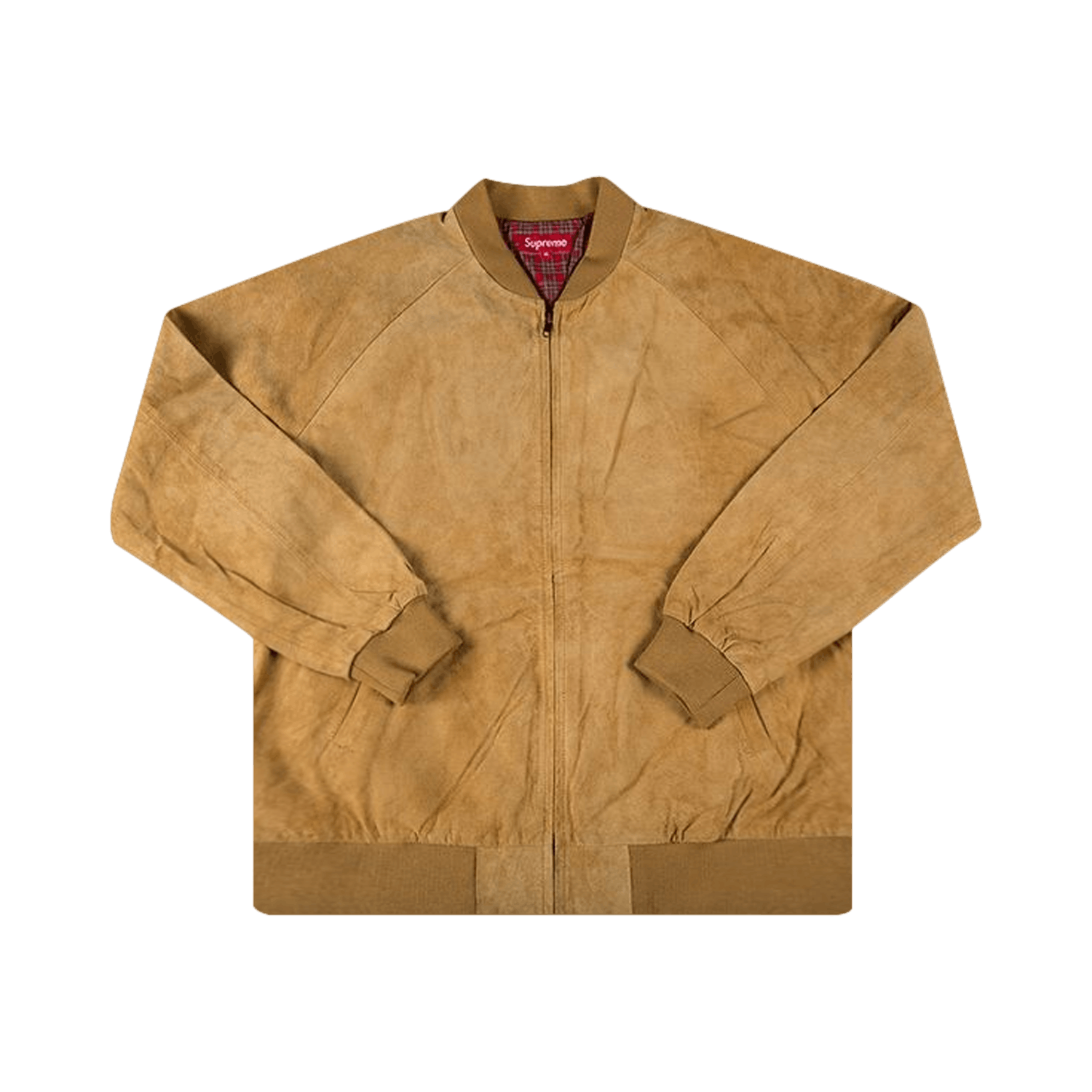 Supreme Suede Bomber Jacket 'Tan' | GOAT