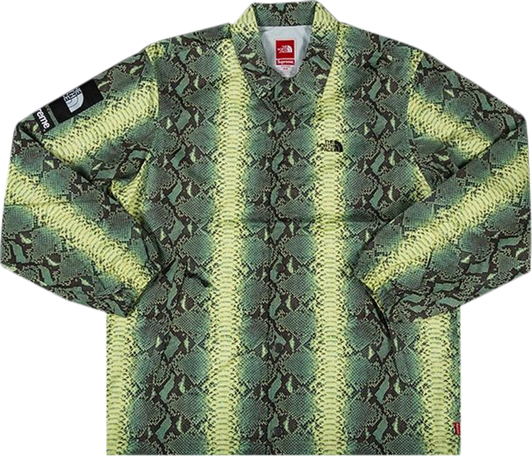 Supreme x The North Face Snakeskin Taped Seam Coaches Jacket 'Green'