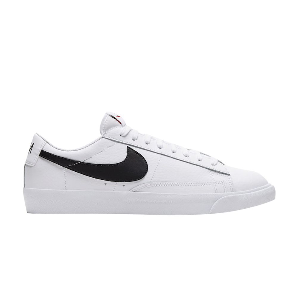 Nike Blazer Low Leather 'Black Swoosh' | White | Men's Size 6