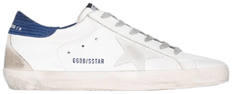 Golden Goose Wmns Superstar White Blue Lizard