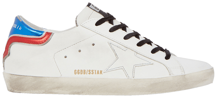 Golden Goose Wmns Superstar White Blue Red