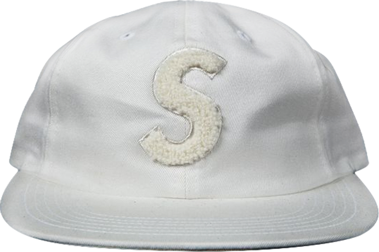 Supreme Chenille S-Logo 6 Panel 'White' | GOAT