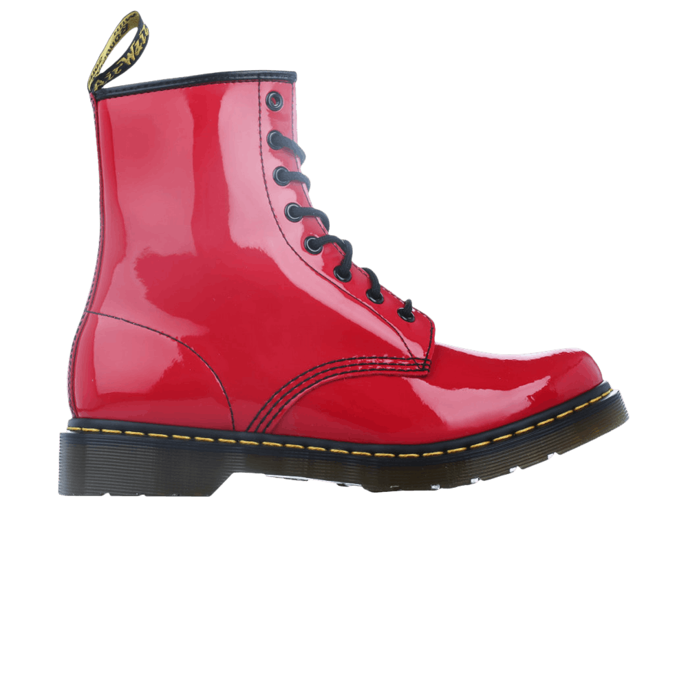 doc martens patent red