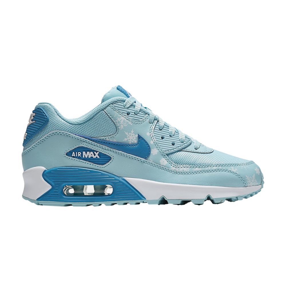 Nike Air Max 90 Premium Mesh GS 'Snowflake' | Blue | Kid's Size 6 - 724875-400