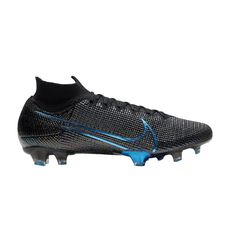 Size 8.0 Mercurial Superfly 7 Elite FG Black Laser Blue