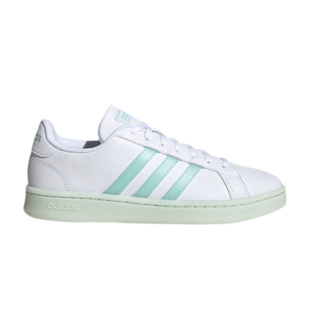 Pre-owned Adidas Originals Wmns Grand Court 'white Bahia Mint'