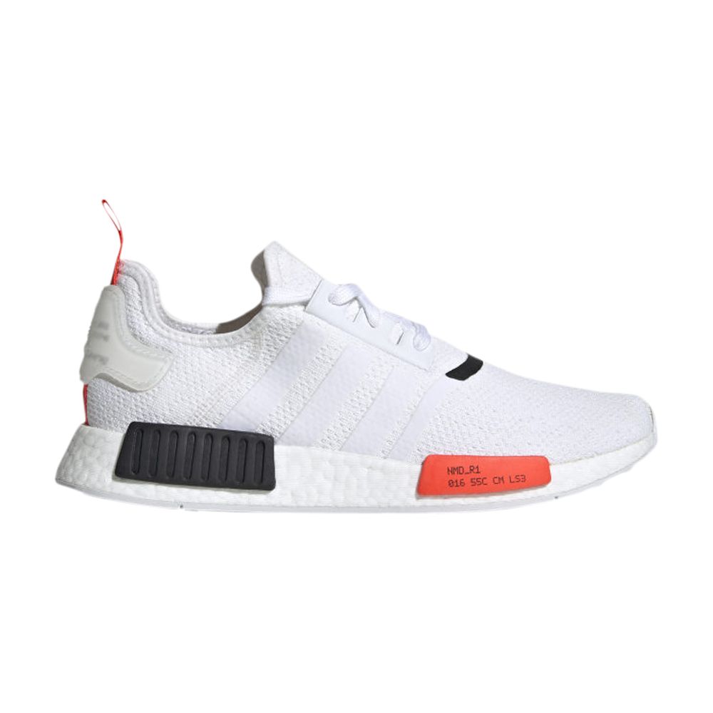 adidas NMD_R1 'Solar Red Tab' | White | Men's Size 8.5