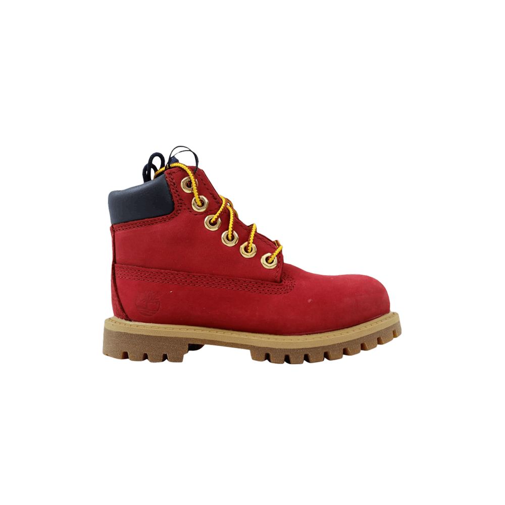 Pre-owned Timberland 6 Inch Premium Toddler 'red' | Infant Size 4