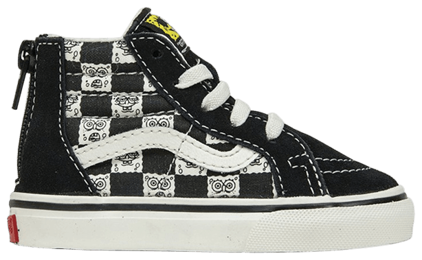 Vans Sk8 Hi Zip LX Toddler Spongebob Checkerboard