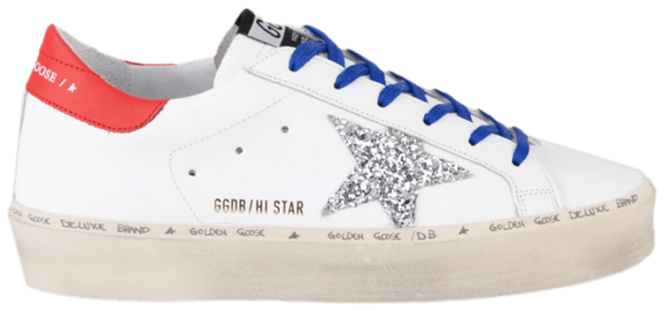 Golden Goose Wmns Hi Star 'White Silver Glitter'