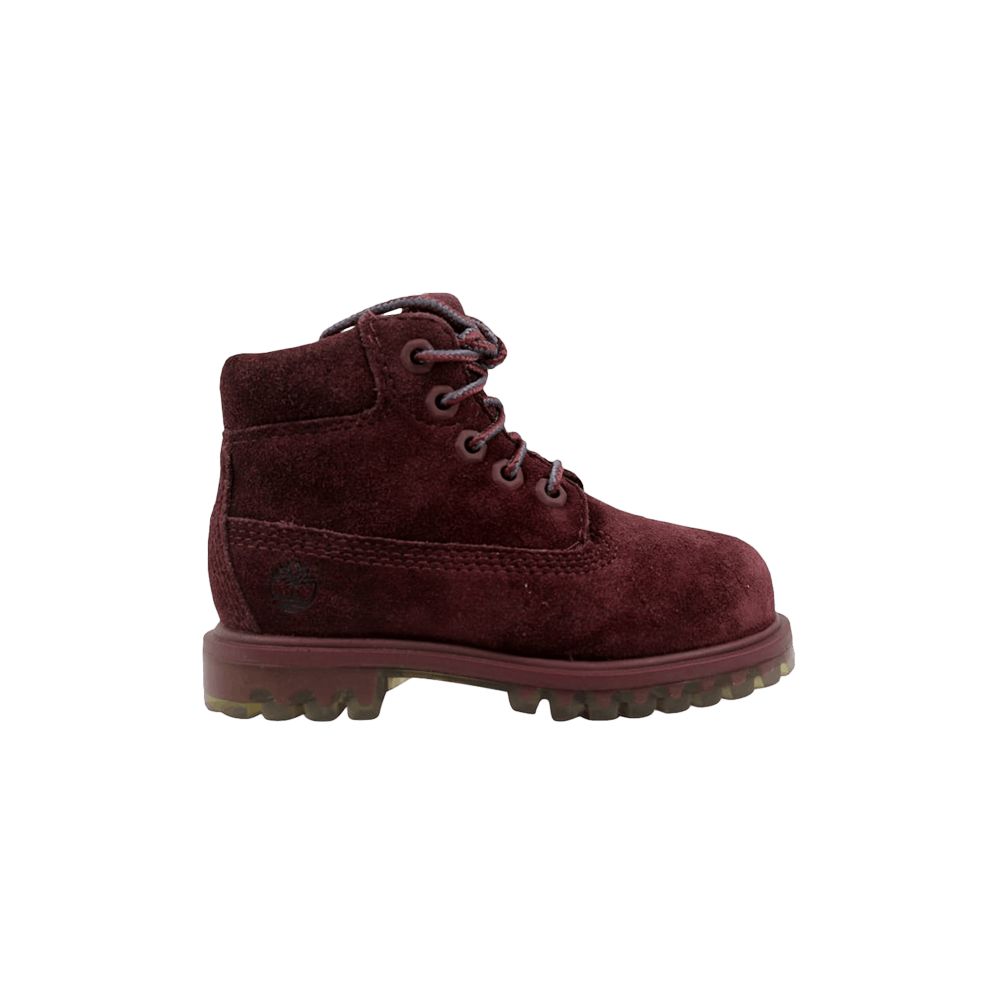 Pre-owned Timberland 6 Inch Premium Suede Toddler 'dark Red' | Infant Size 7.5