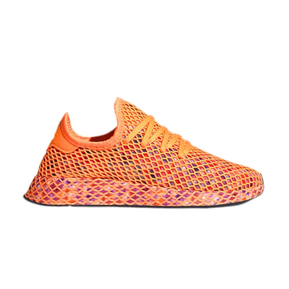 Pre-owned Adidas Originals Adidas Wmns Deerupt Runner 'flash Orange Multi' | Women's Size 8