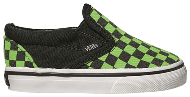 Vans Classic Slip On Toddler Neon Checkerboard