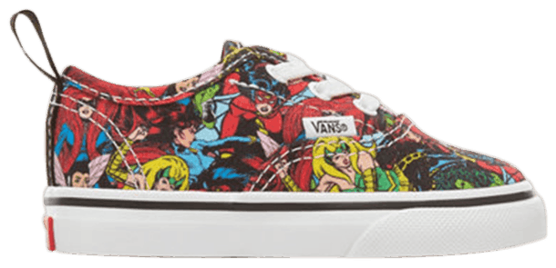 Marvel x Vans Authentic Elastic Lace Toddler Multi