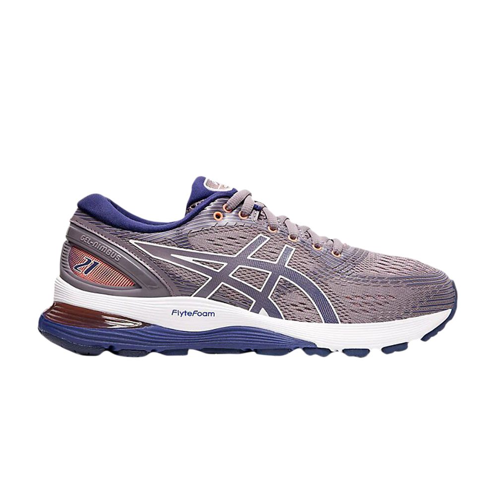 Pre-owned Asics Wmns Gel Nimbus 21 'lavender Grey Dive Blue' In Purple