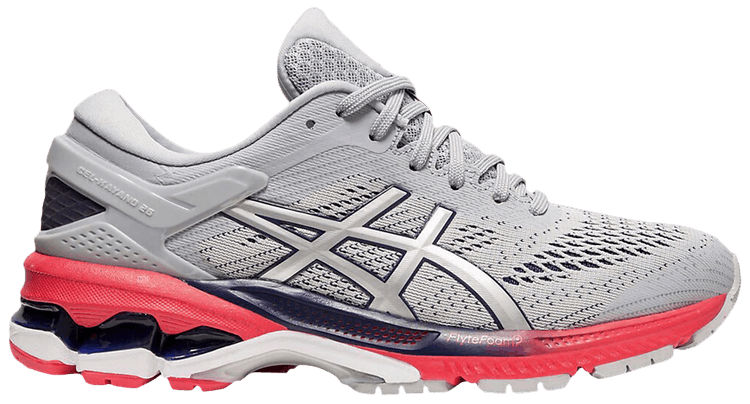 Asics Wmns Gel Kayano 26 Piedmont Grey Red