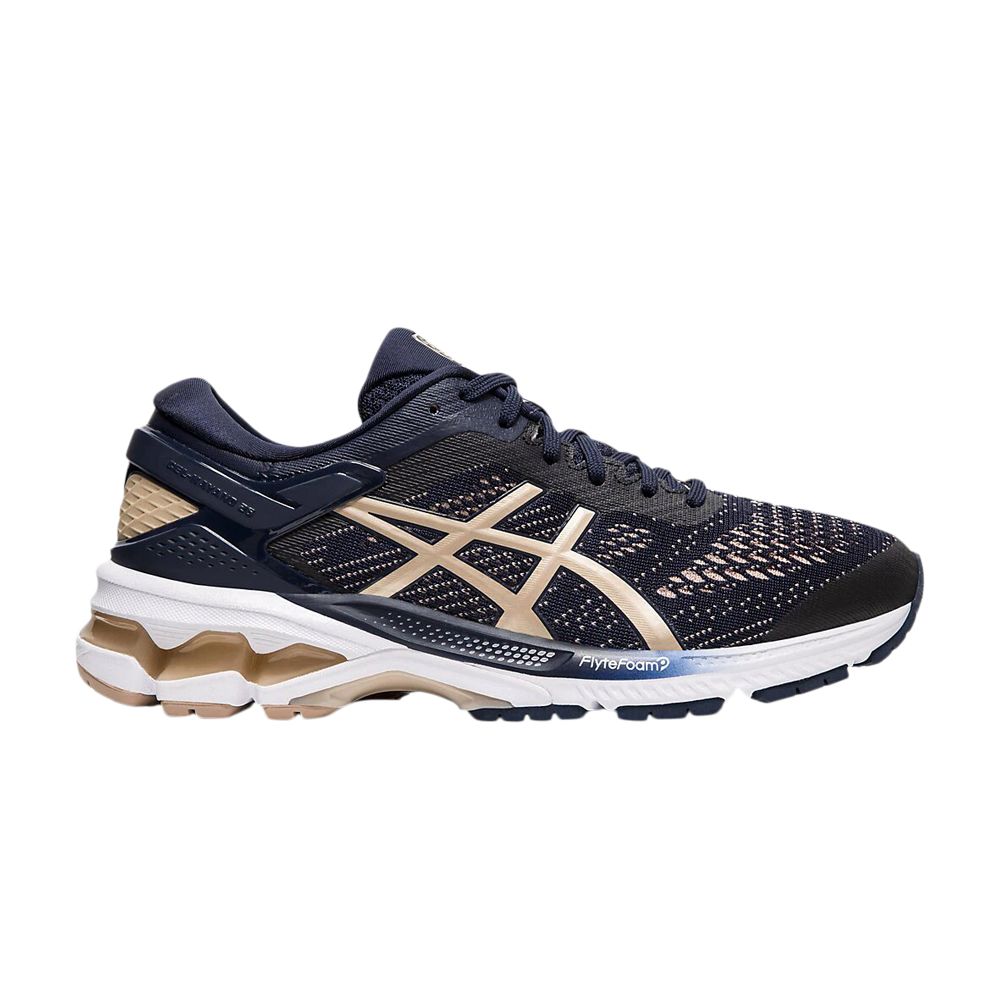 Pre-owned Asics Wmns Gel Kayano 26 'midnight Frosted Almond' | Blue | Women's Size 7