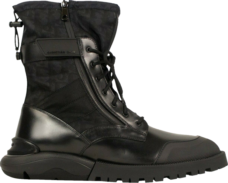 Dior Oblique Combat Boot 'Black'