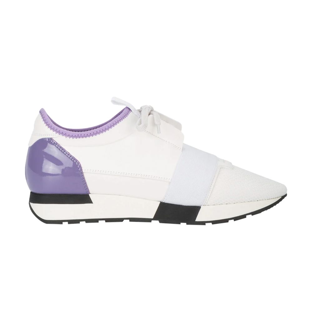 Pre-owned Balenciaga Wmns Race Runner 'white Lilac' | Women's Size 41