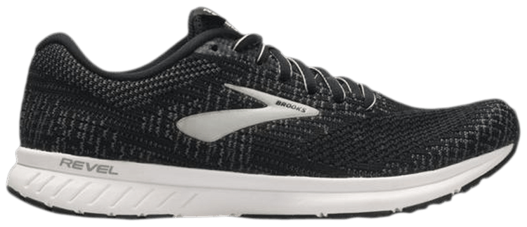 Brooks revel 3 black and white best sale
