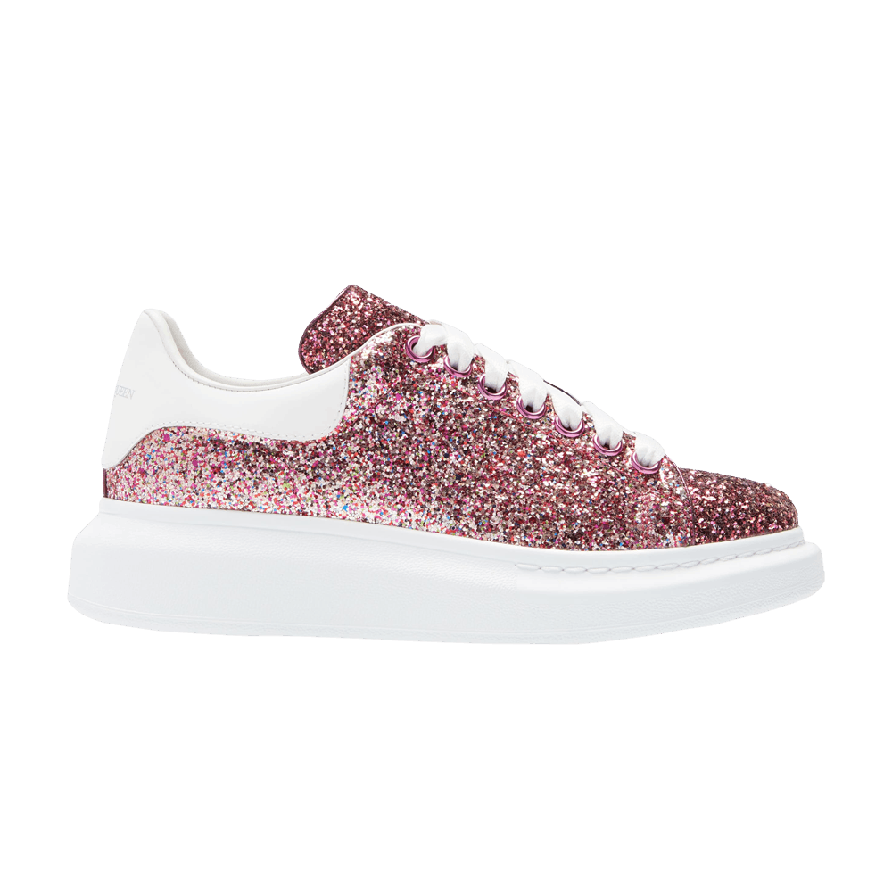 Alexander mcqueen rose gold glitter clearance