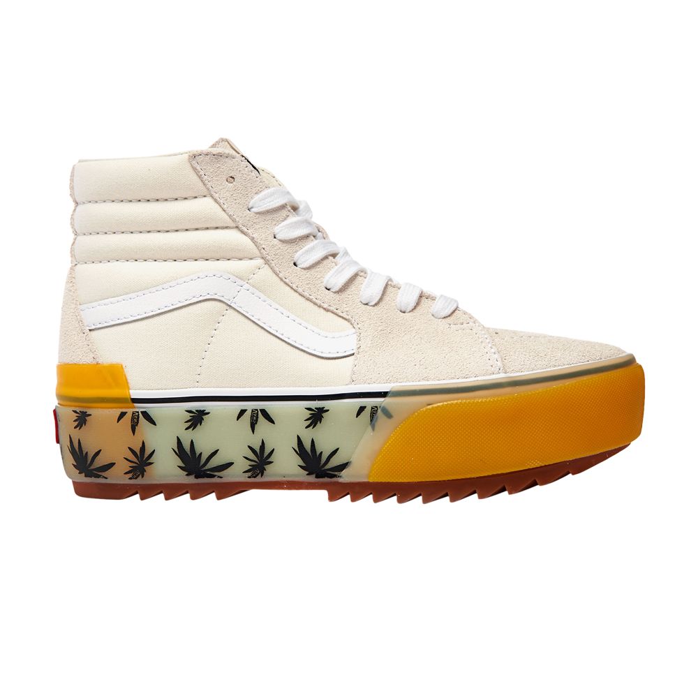 Pre-owned Vans Sk8-hi Stacked Lx 'palm Blue' In Cream