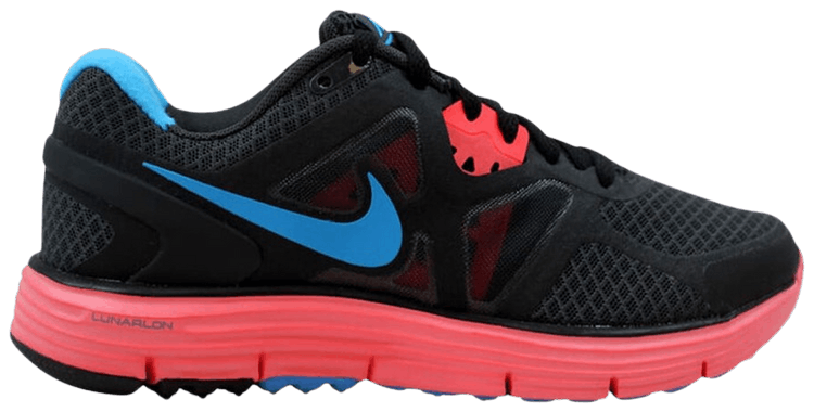 Nike Wmns LunarGlide 3 Anthracite Blue Red