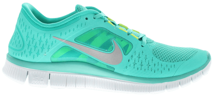 Nike Free Run 3 New Green Silver