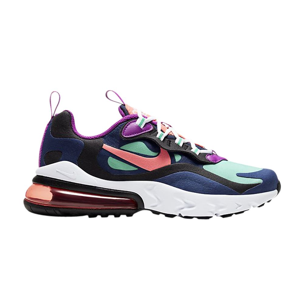 Nike Air Max 270 React GS 'Kinetic Green Blue Ember' | Multi-Color | Kid's Size 6 - BQ0103-402