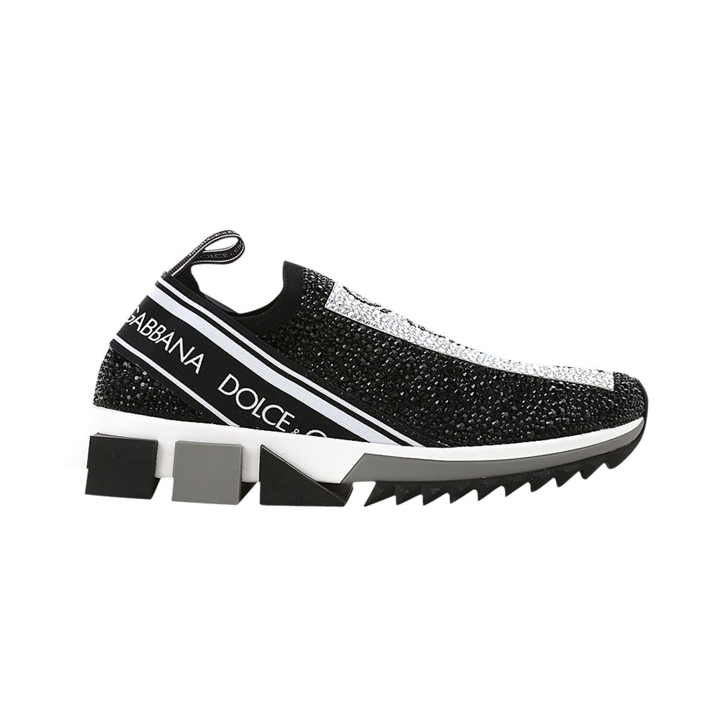 Pre-owned Dolce & Gabbana Wmns Sorrento Melt 'black Crystals' | Women's Size 36