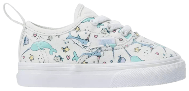 Vans Authentic Elastic Toddler Shark Party
