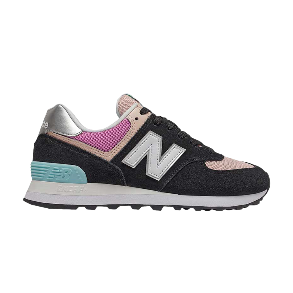 Pre-owned New Balance Wmns 574 'black Madder Rose'