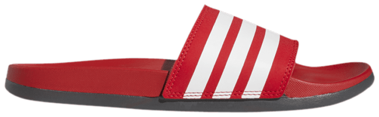 Adidas Adilette Comfort Slides Scarlet White