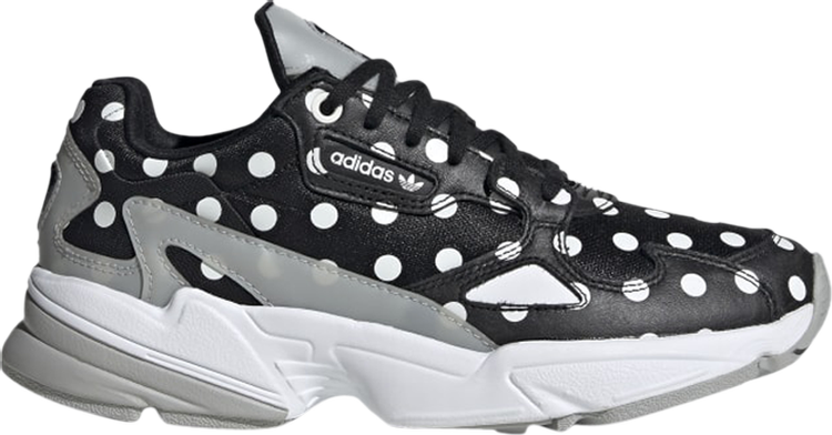 Adidas Women's Falcon Polka Dot Core Black/Crystal White - EH3522