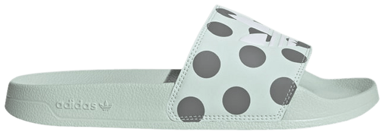 Adidas Wmns Adilette Slides Dash Green Polka