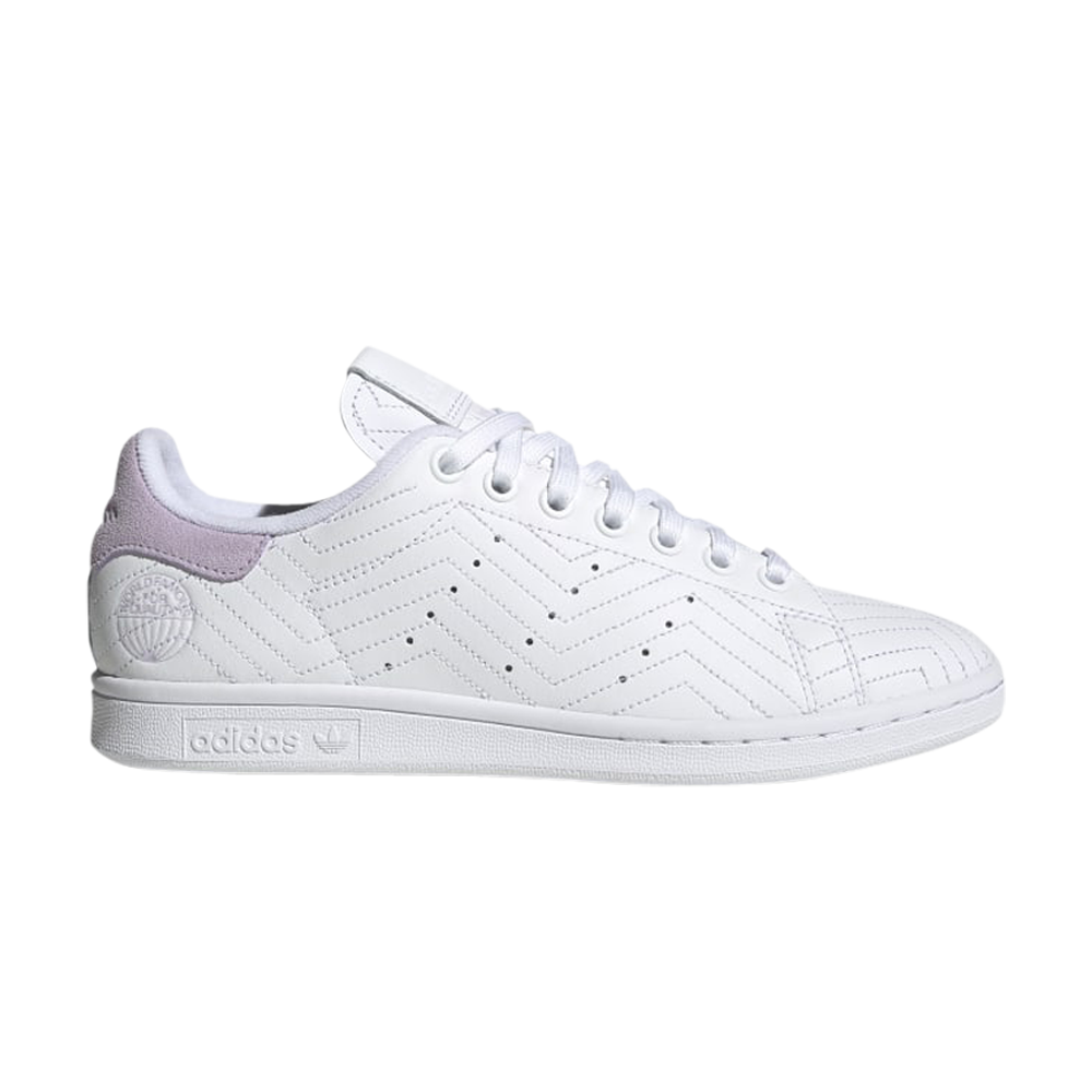 Pre-owned Adidas Originals Wmns Stan Smith 'quilted - White Purple Tint'