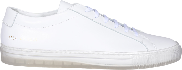 Common Projects Achilles Low Transparent Sole   White