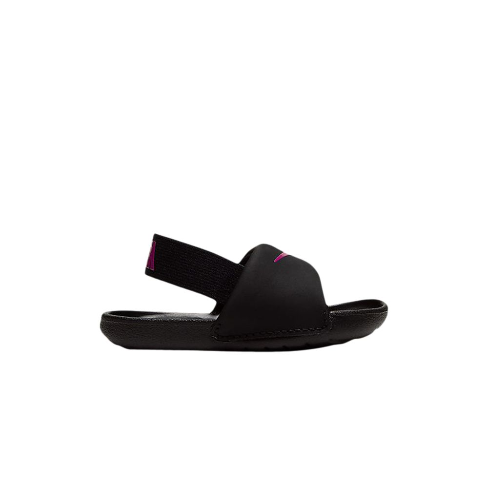Pre-owned Nike Kawa Slide Td 'black Vivid Pink' | Infant Size 10