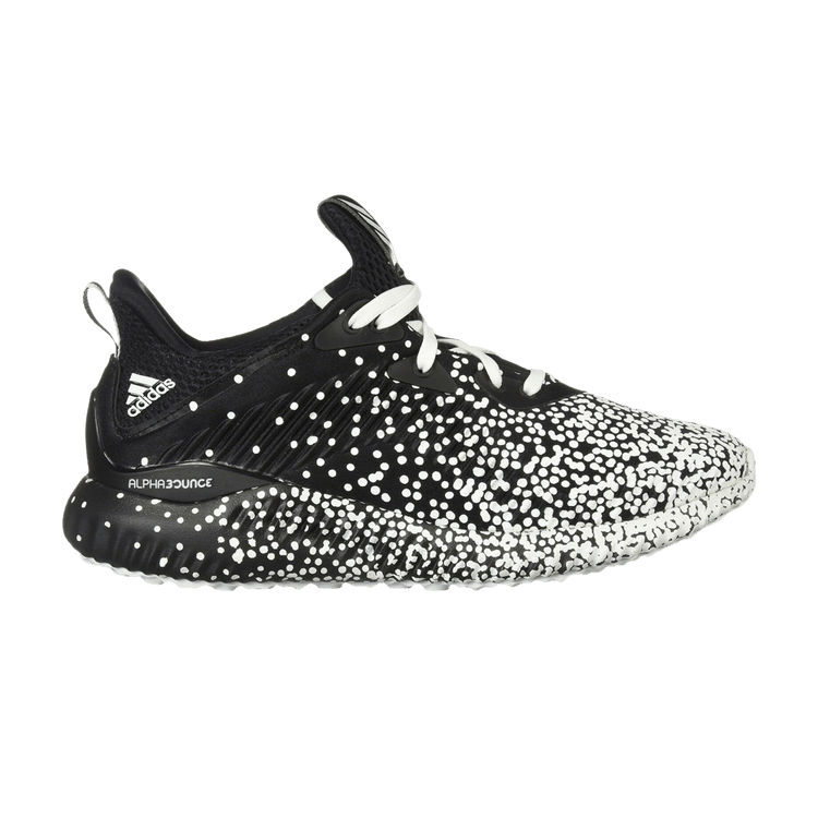Size 5.5 Wmns Alphabounce 1 Black White Speckle