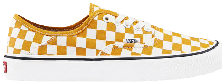 Vans authentic checkerboard yellow on sale