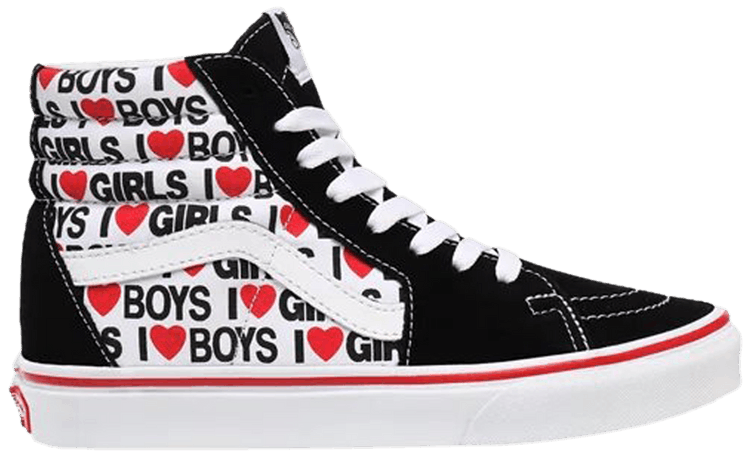 Buy Wmns Sk8 Hi I Heart VN0A4U3CWKU GOAT
