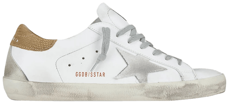 Golden Goose Superstar Snakeskin   White Silver