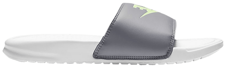 Nike Wmns JDI Benassi Slides Wolf Grey Volt