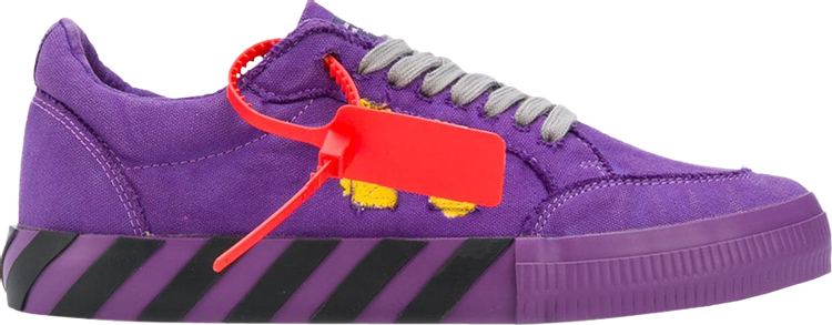 Off-White, Shoes, Offwhite Co Virgil Abloh Low Vulcanized White Violet  Sneaker