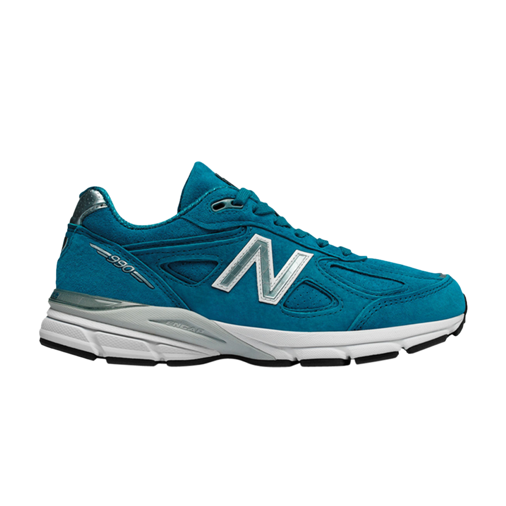 Pre-owned New Balance Wmns 990v4 Made In Usa 'lake Blue'