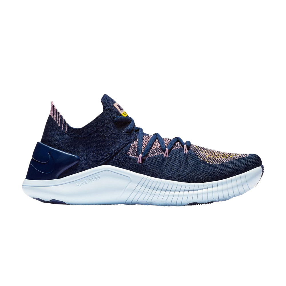 Pre-owned Nike Wmns Free Tr Flyknit 3 'college Navy' In Blue