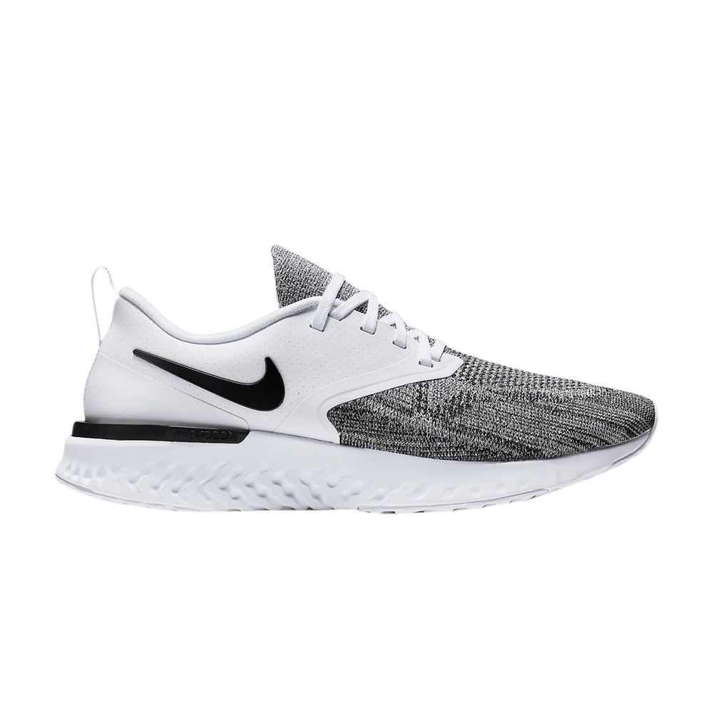 nike odyssey react flyknit 2 white black