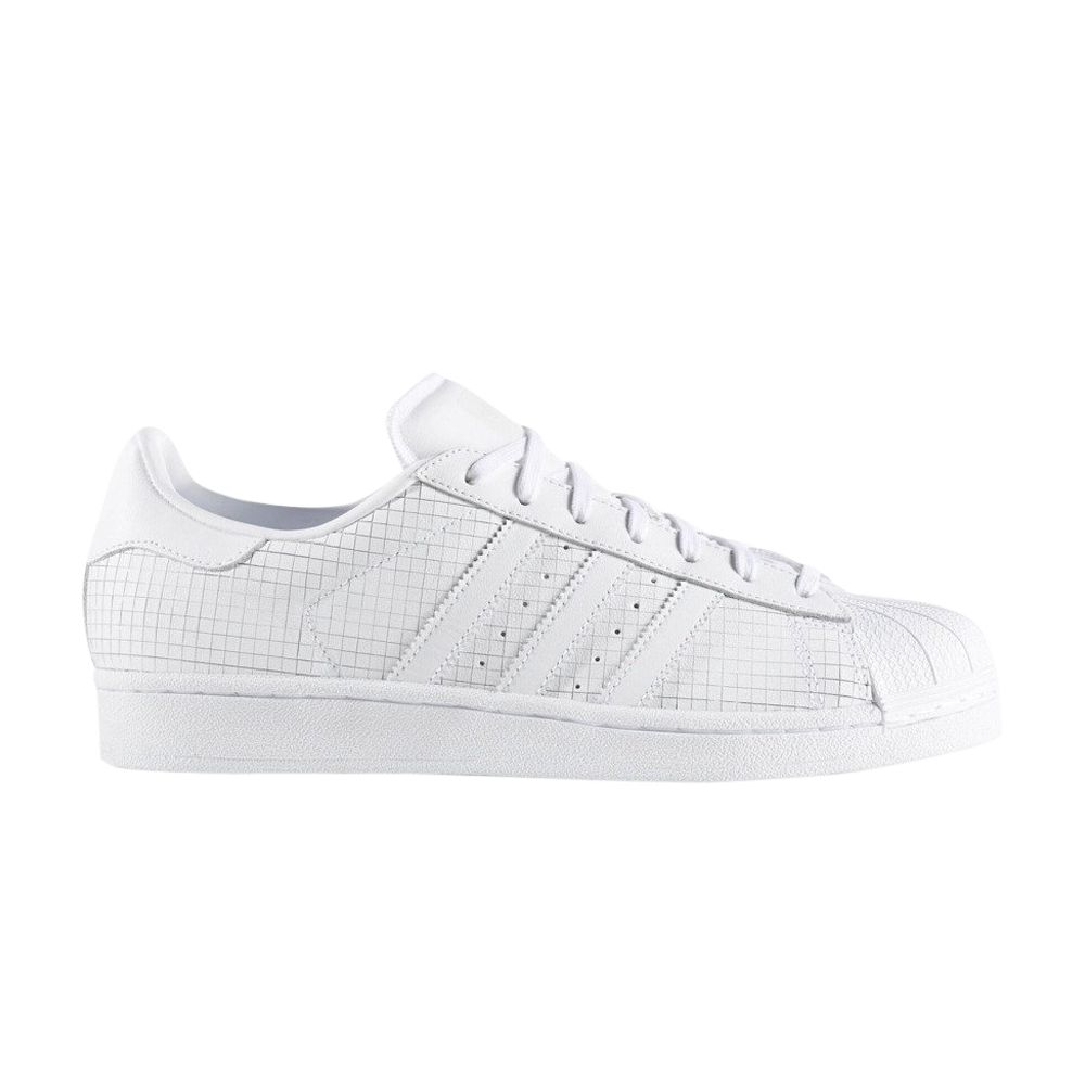Superstar 'Scored Leather - Triple White' - AQ8334